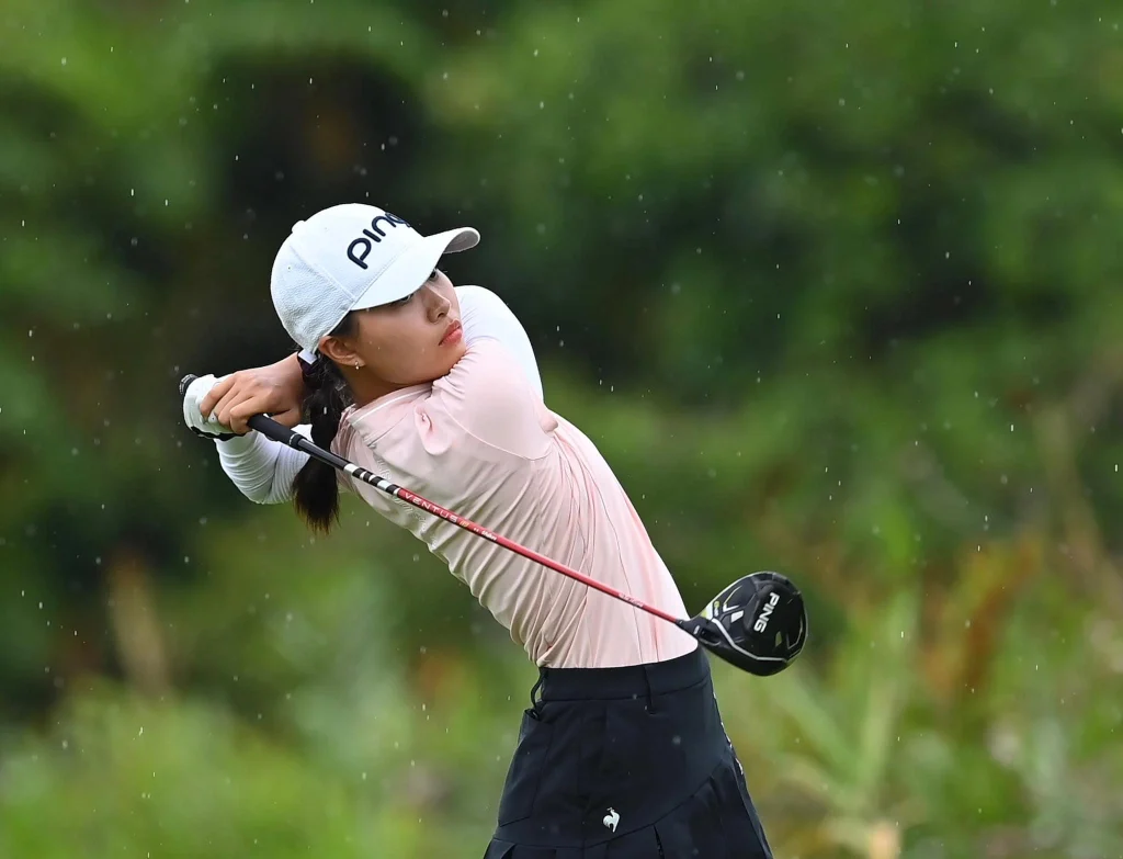 Nữ golfer Việt Nam Lê Chúc An tại giải Cúp quốc gia 2023