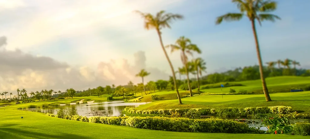 Sân golf Sông Giá xanh mướt mắt