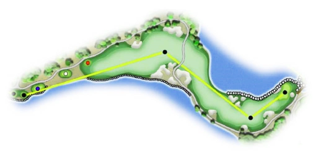 Bản đồ sân golf Đồng Mô