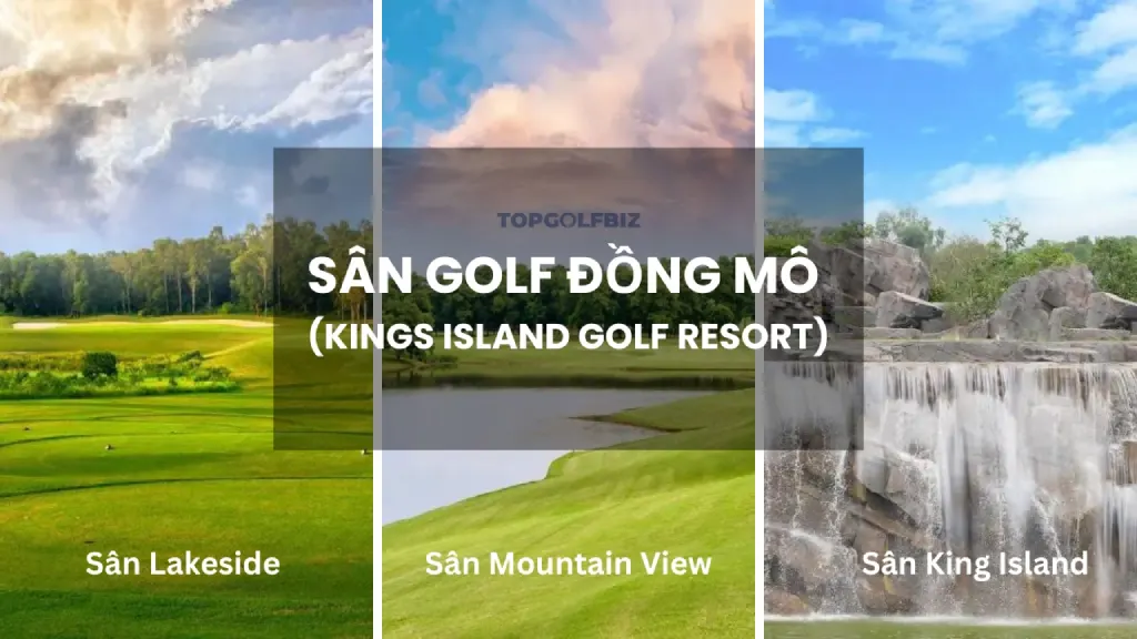 Sân golf Đồng Mô có 3 sân con