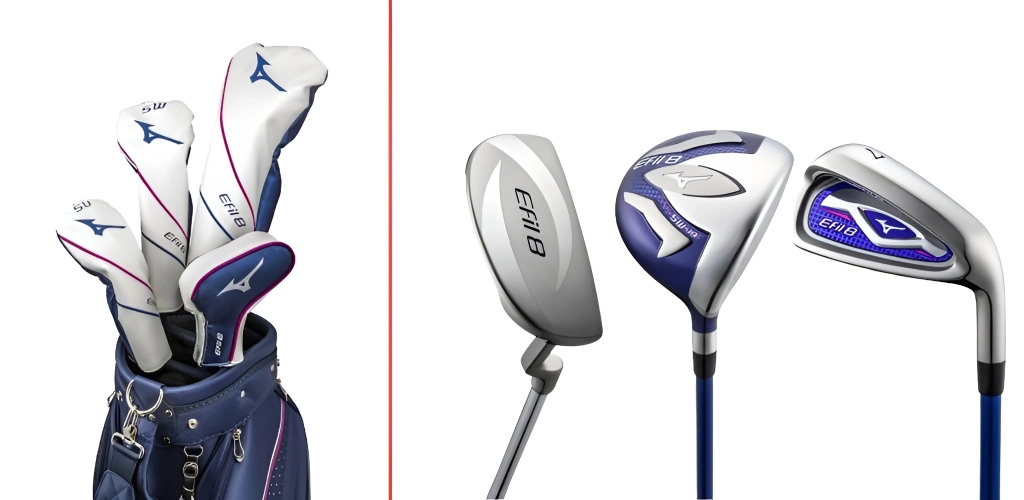 Bộ golf Mizuno Efil 8 fullset với cán siêu nhẹ