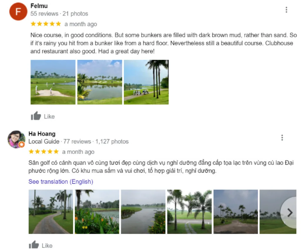 Review sân golf Đại Phước từ khách hàng