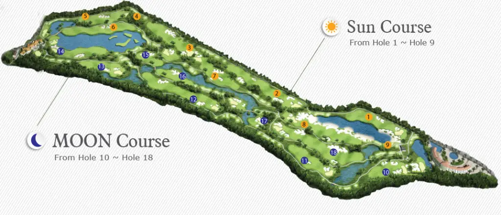 Sơ đồ sân golf Đại Phước