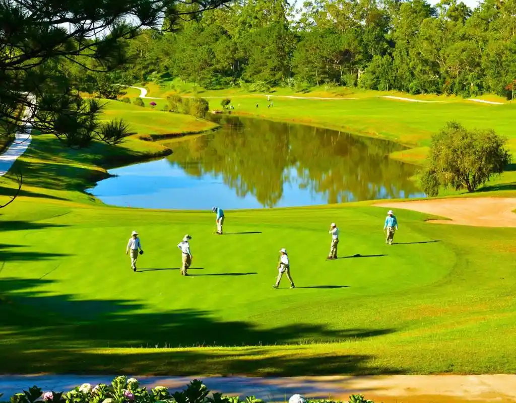 Các Golfer trải nghiệm golf với thời gian linh hoạt tại Dalat Palace Golf Club