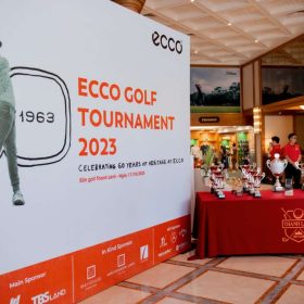 Banner Checkin Ecco golf tournament 2023