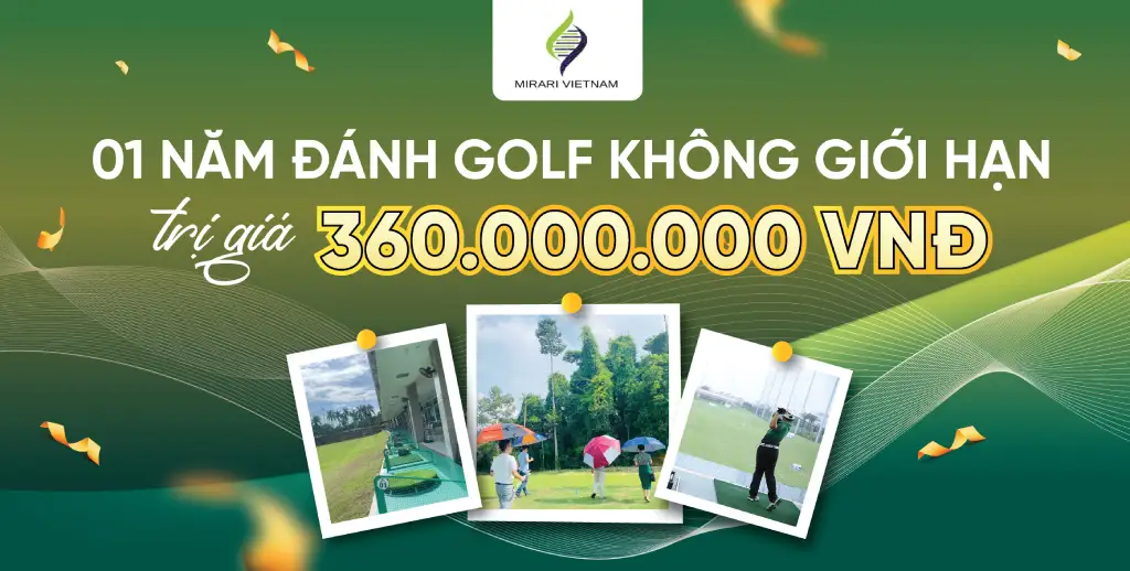Sân Mirari tài trợ 01 năm đánh golf không giới hạn