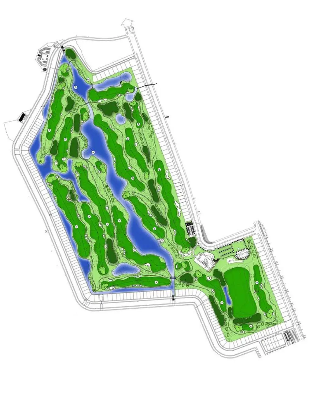 Thiết kế sân đa dạng địa hình tạo nhiều thử thách cho các Golfer