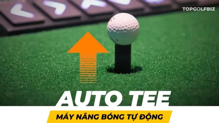 Auto tee là máy đẩy bóng tự động, dùng trong phòng 3D hoặc sân tập golf