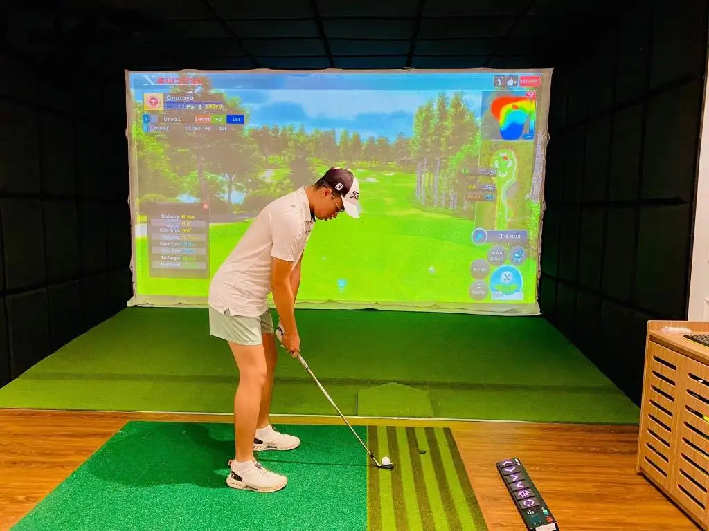 Sân golf sử dụng công nghệ hiện đại tại phòng tập 3D