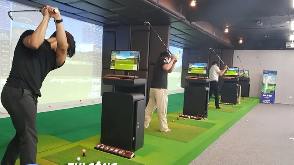 Phần mềm mô phỏng golf là thiết bị quan trọng nhất trong bộ tập golf 3D
