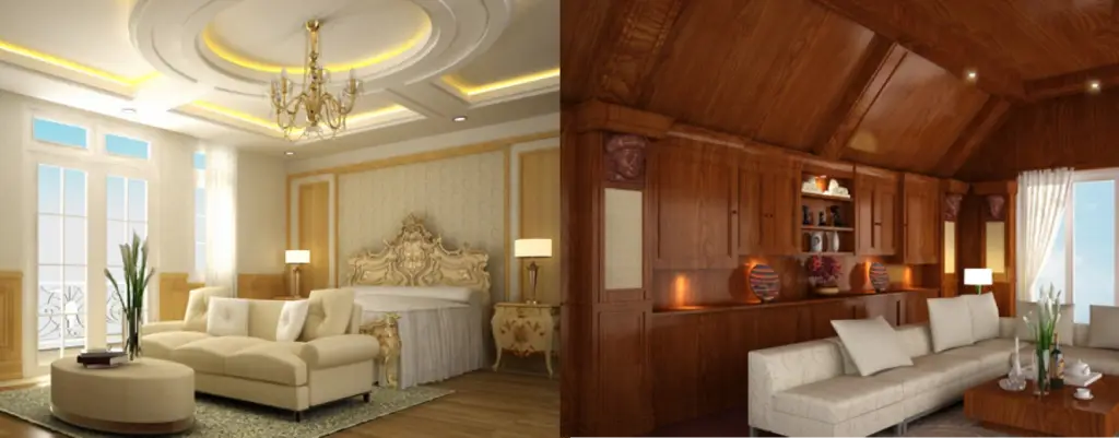 Bên trong khu vực biệt thự nghỉ dưỡng