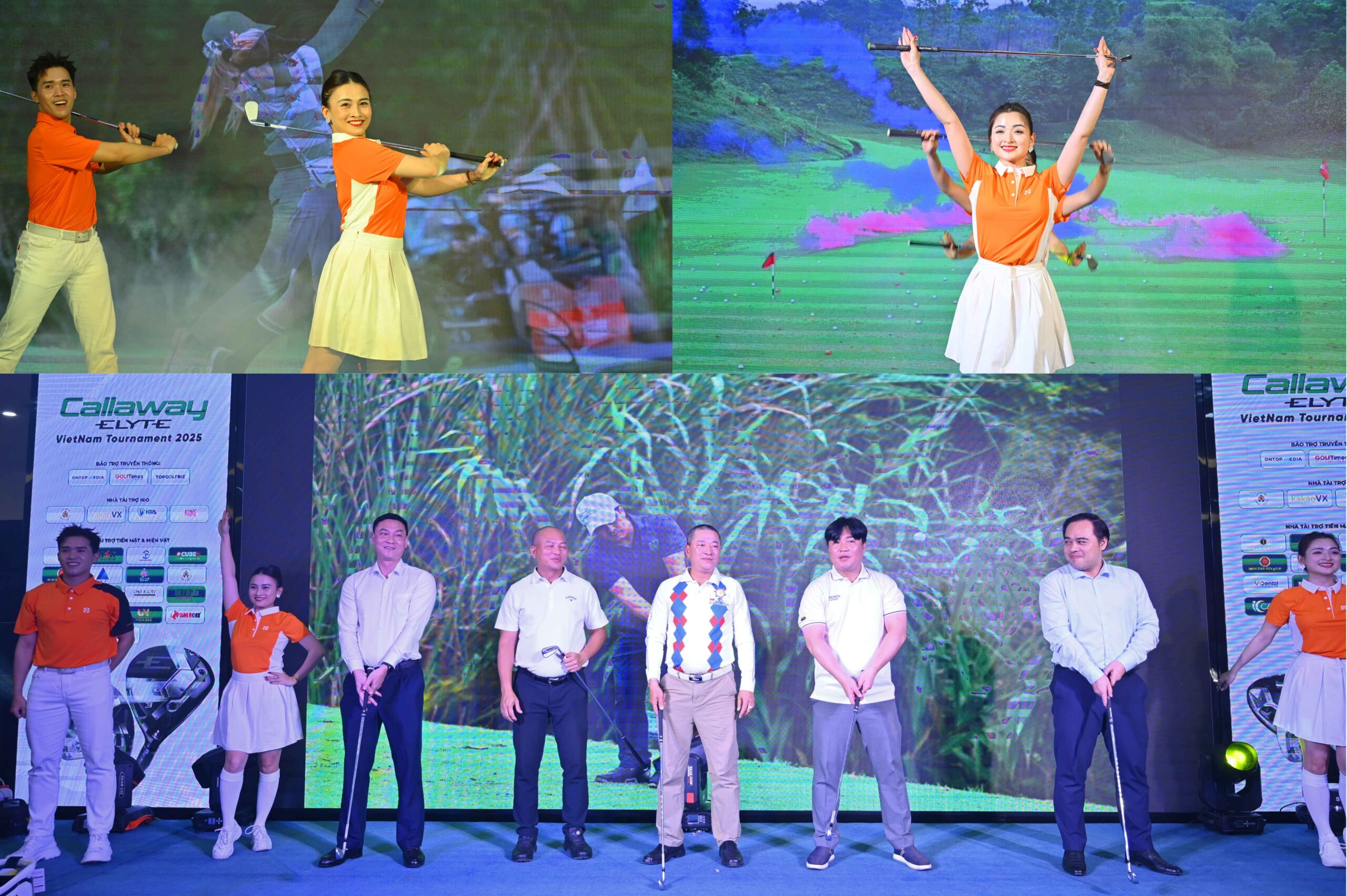 Đoàn Nghệ thuật GolfGroup tại Lễ trao giải Callaway Elyte Vietnam Tournament 2025.